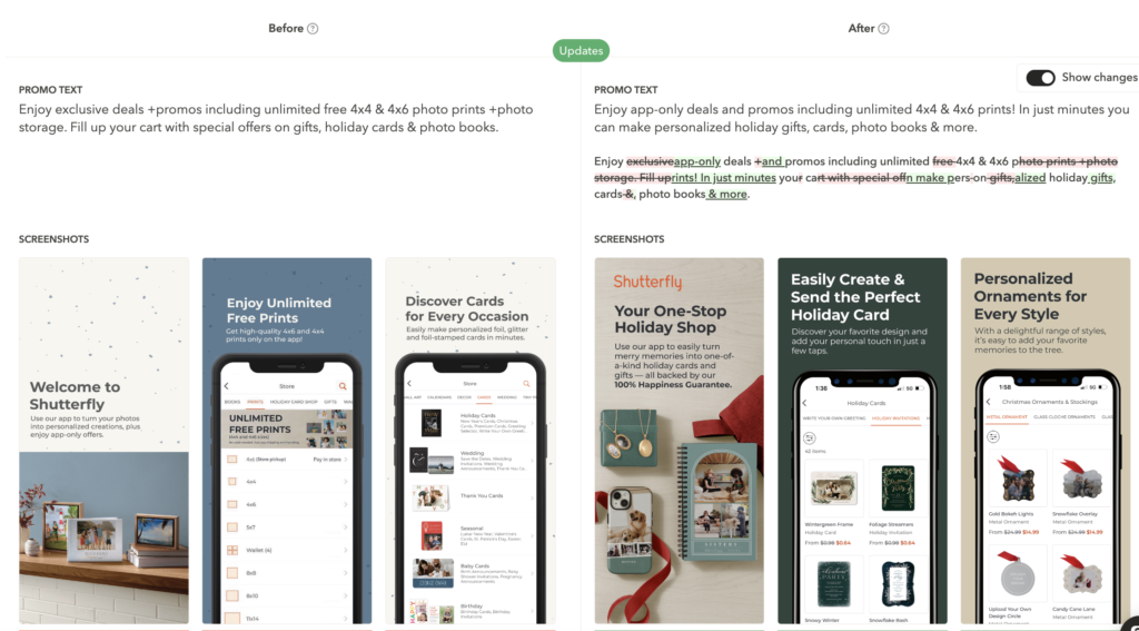 Creative Strategies: AppTweak Seasonal Screenshots