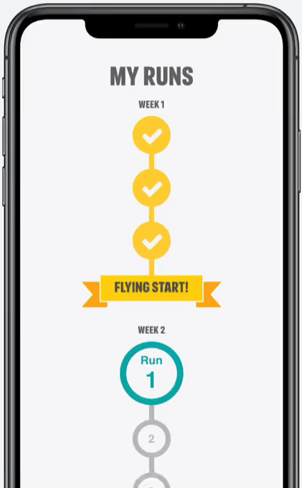 Couch to 5k fitness app