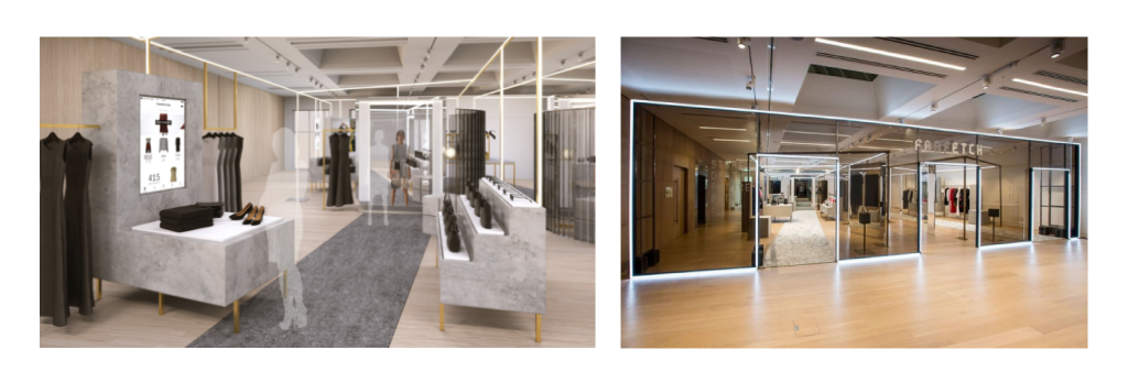 farfetch hybrid strategy store